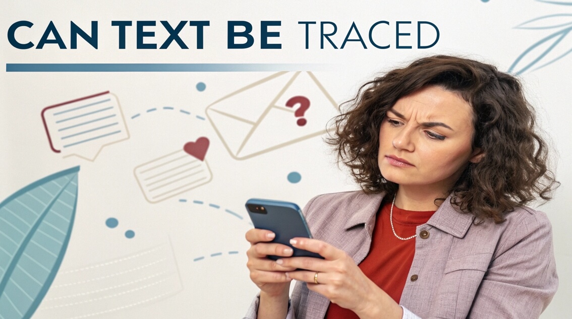 can text be traced